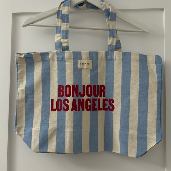 Sezane Handbags - NWOT: Sezane Bonjour Los Angeles Tote